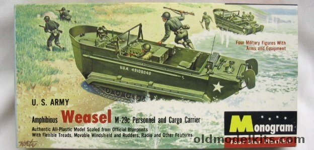 Monogram 1/35 US Army M-29C Amphibious Weasel Personnel and Cargo Carrier, PM24-98 plastic model kit